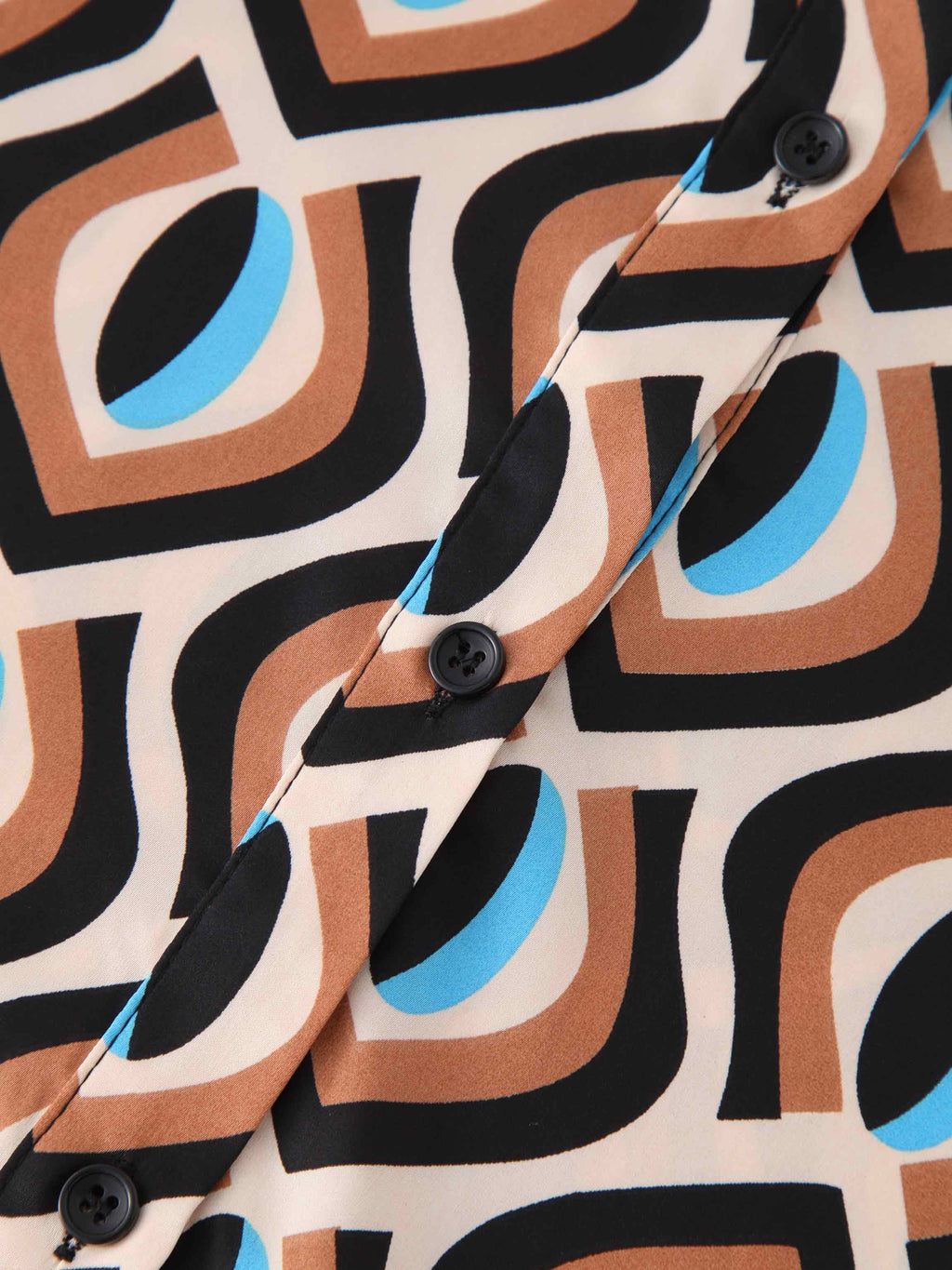 Printed Blouse-Geometric Neutrals-4