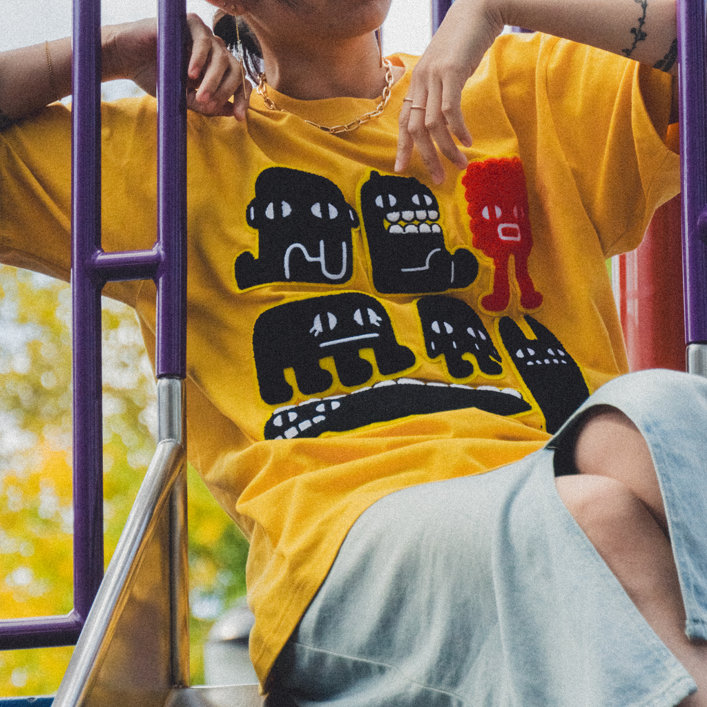 TOMODACHI: Chenille short sleeve t-shirt-0