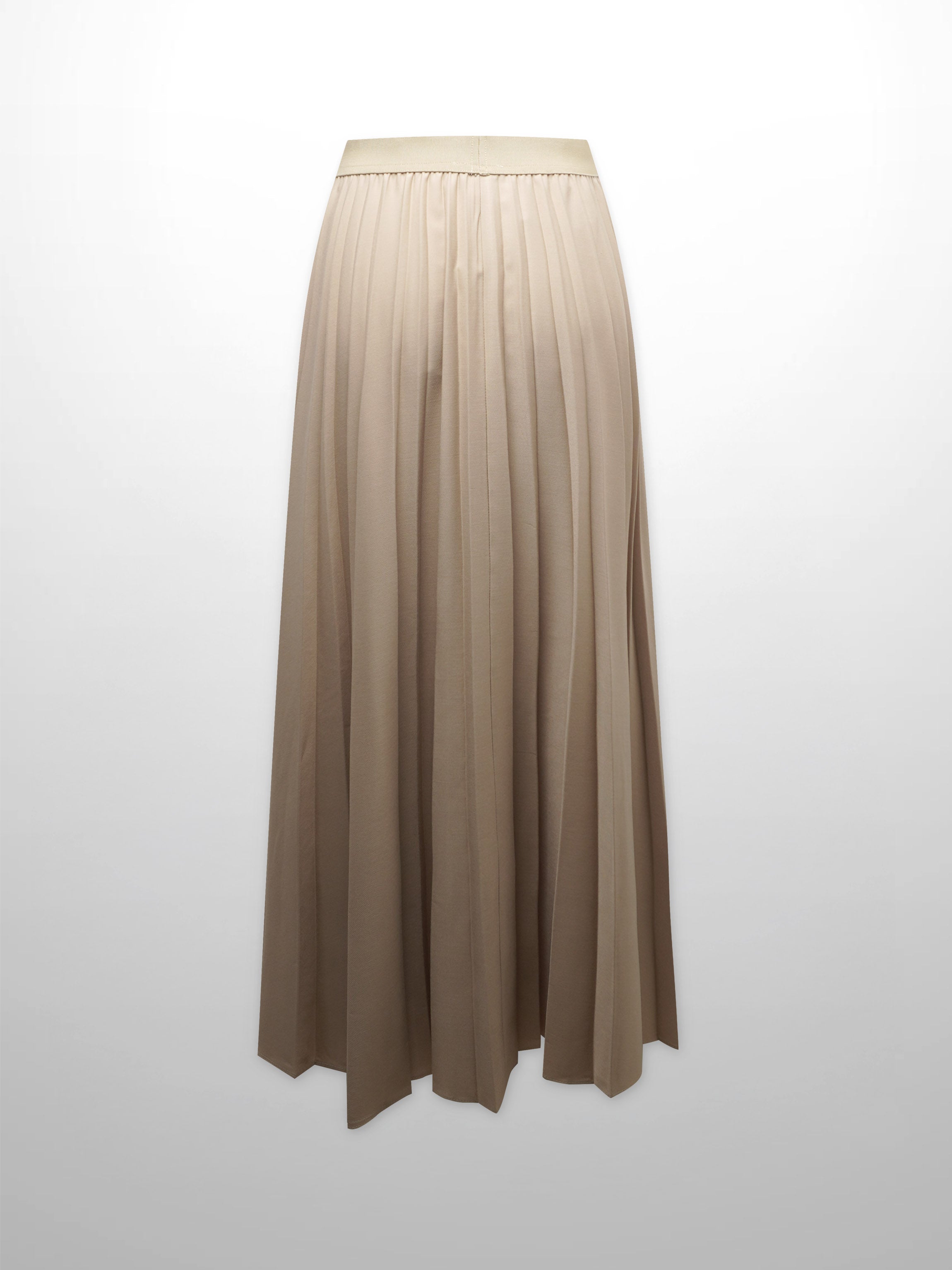 PLEATED SKIRT 35"- TAN