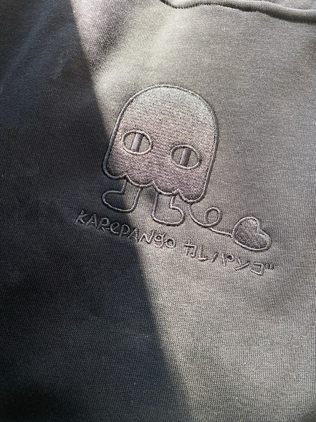 MUKU: Embroidered thick hoodie-4