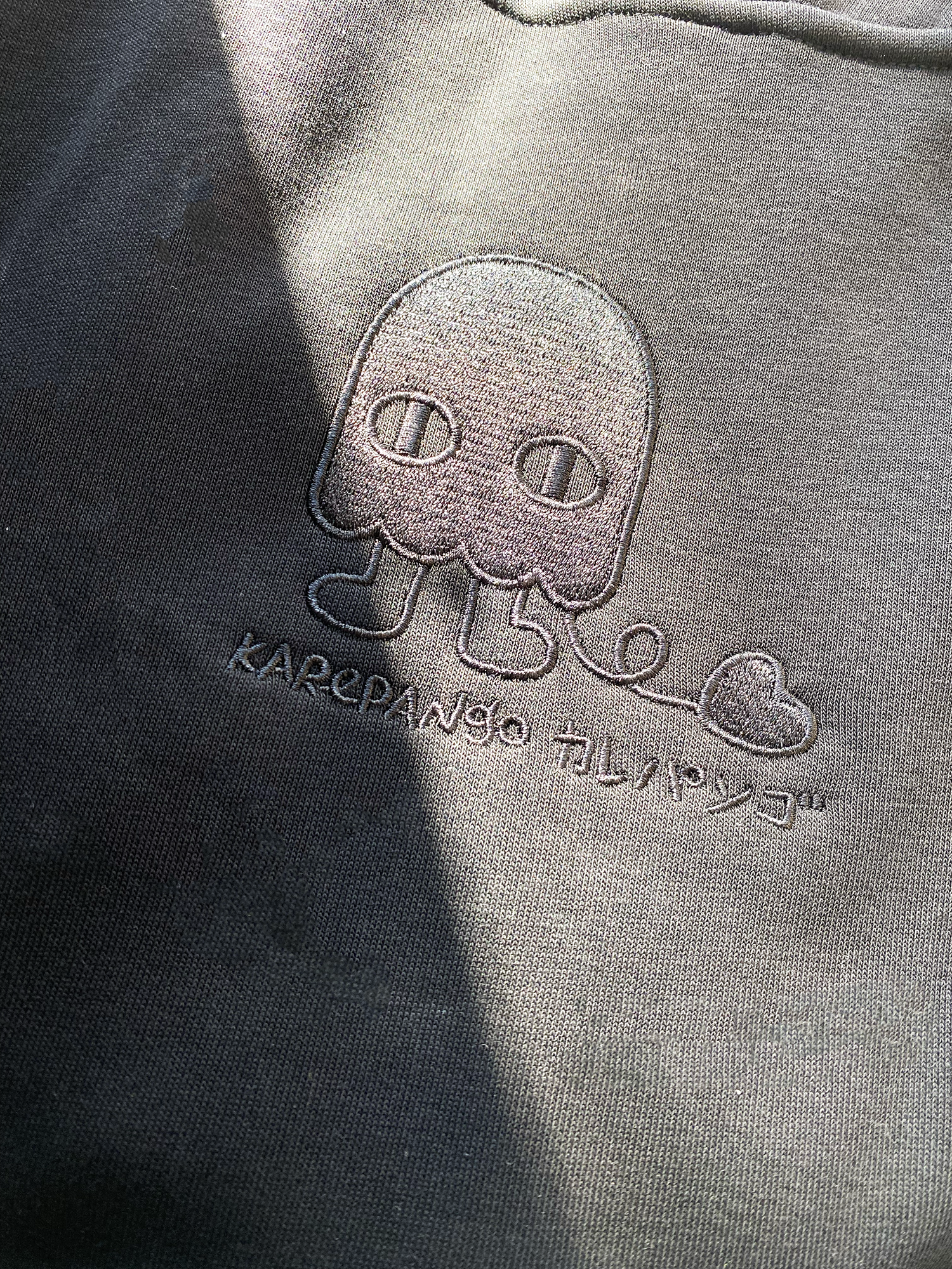 MUKU: Embroidered thick hoodie-4