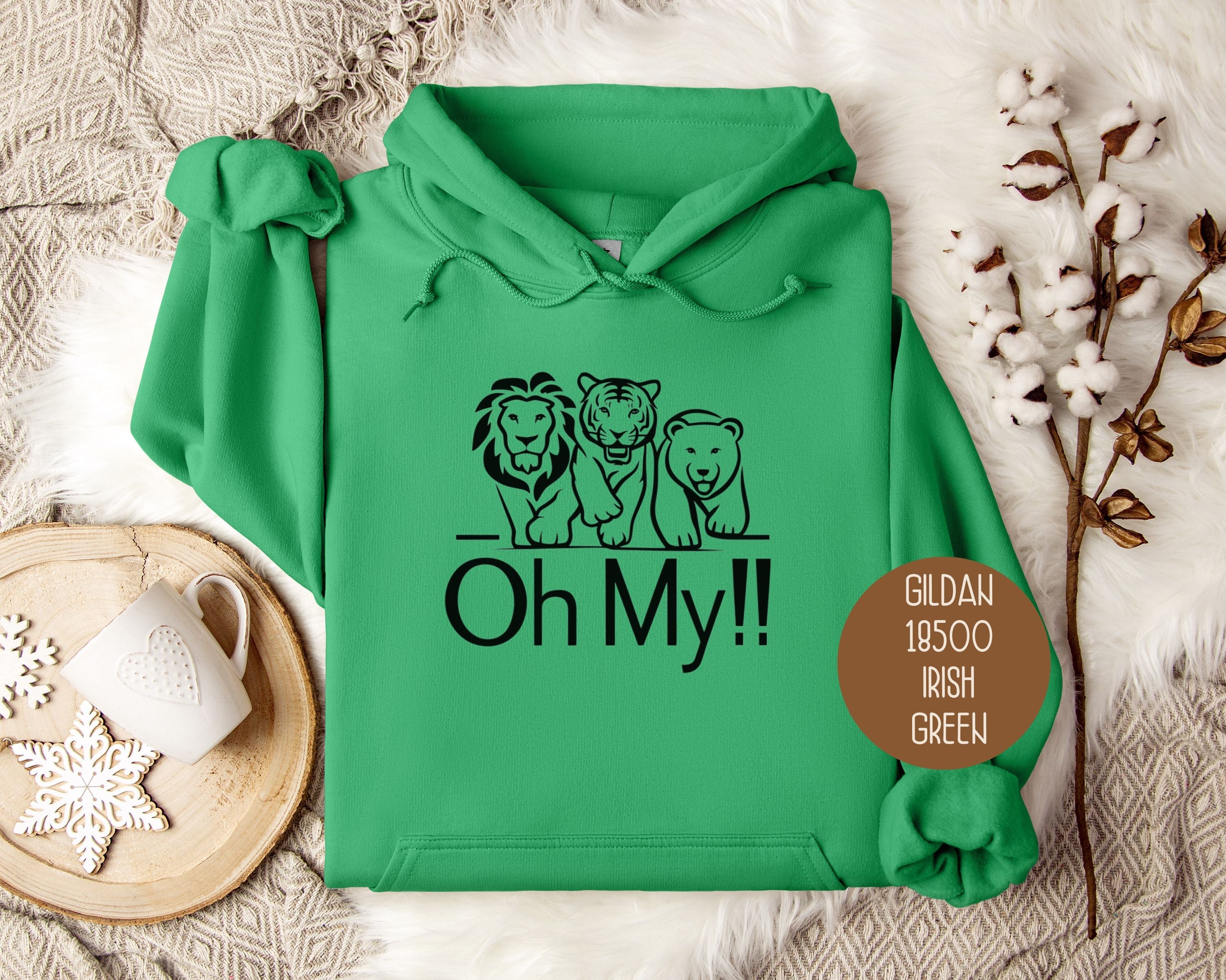 Lions Tigers Bears Oh My Hoodie-1