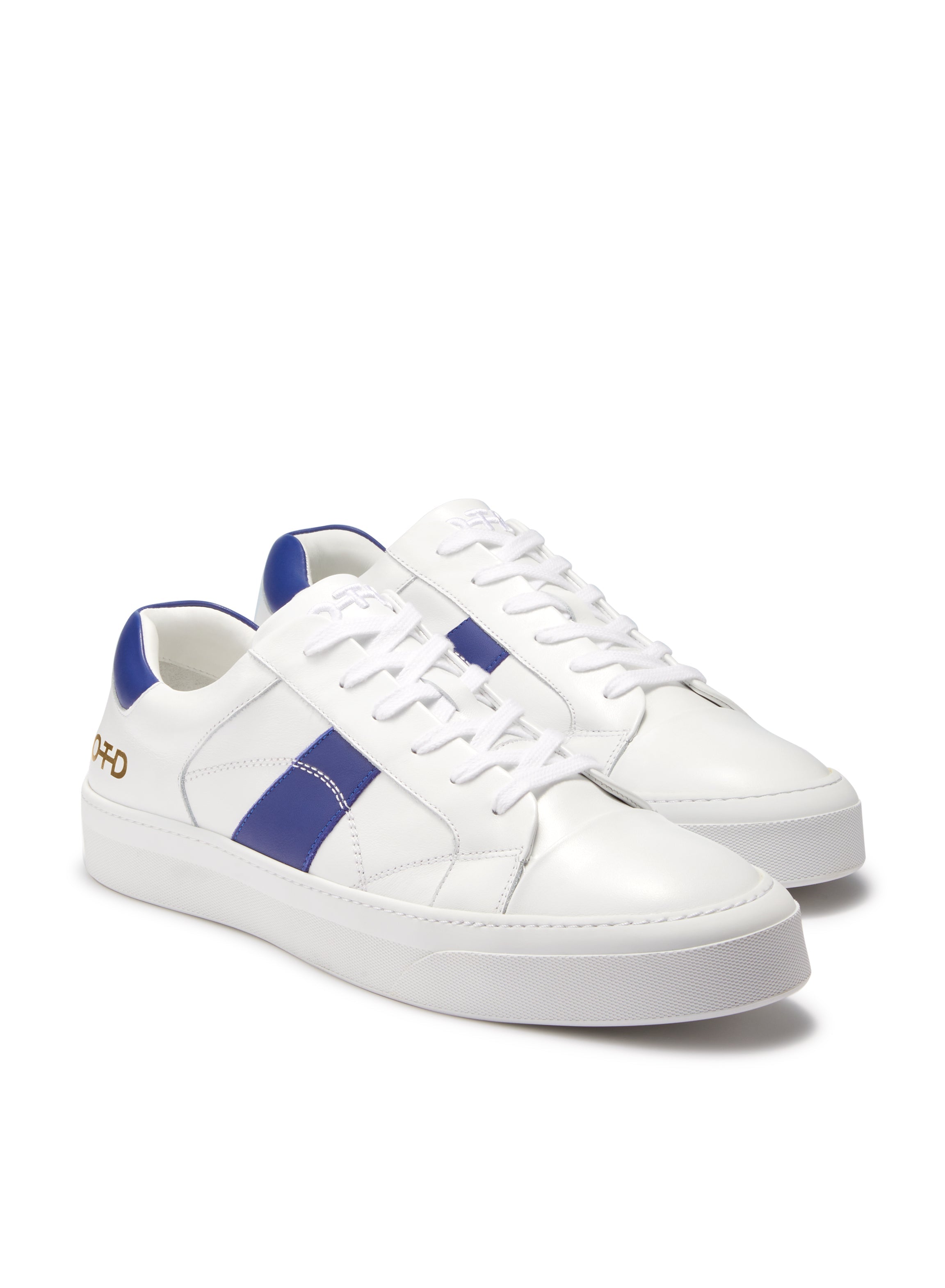 Leather Low-Top Sneaker (White)