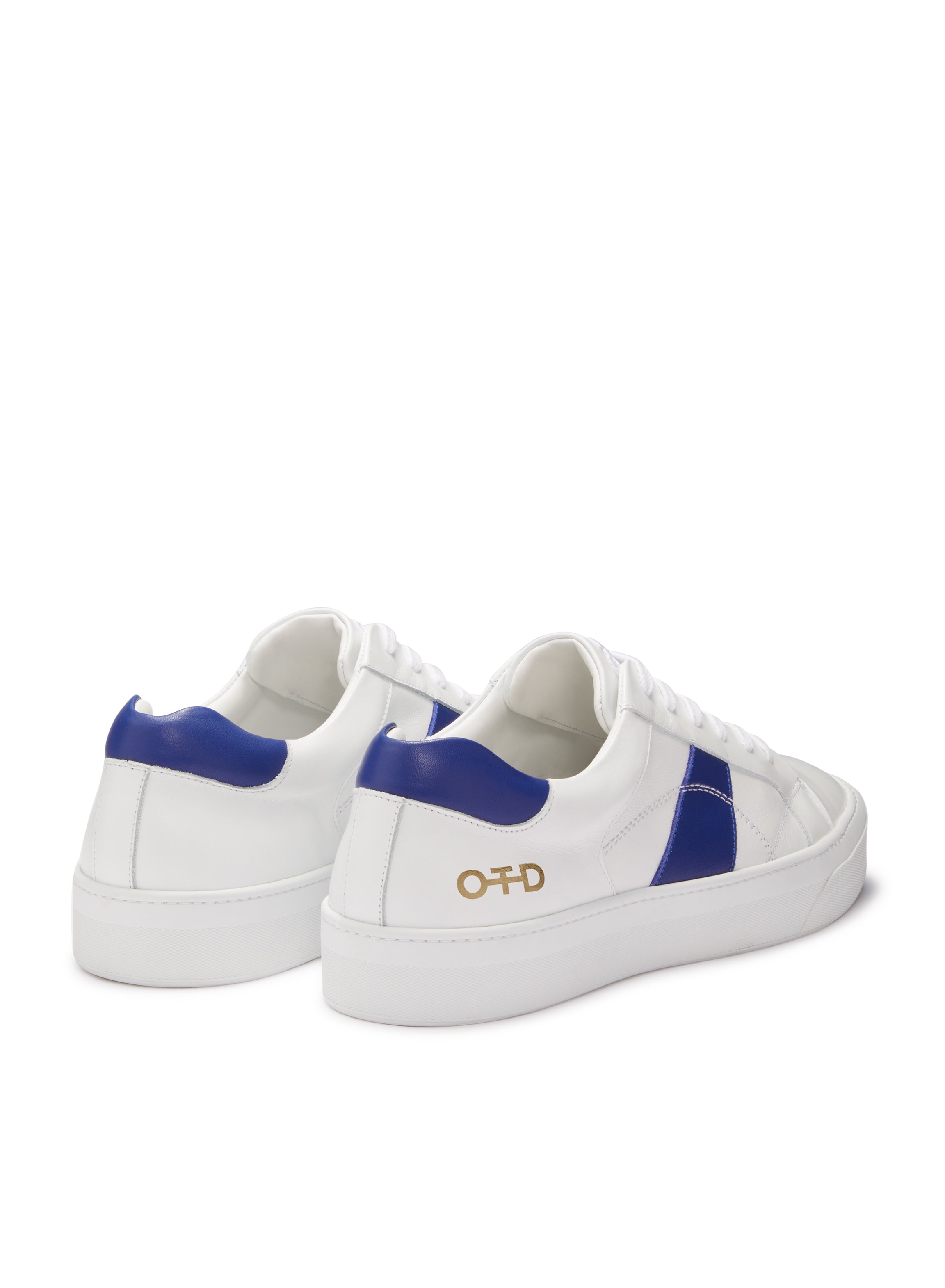 Leather Low-Top Sneaker (White)
