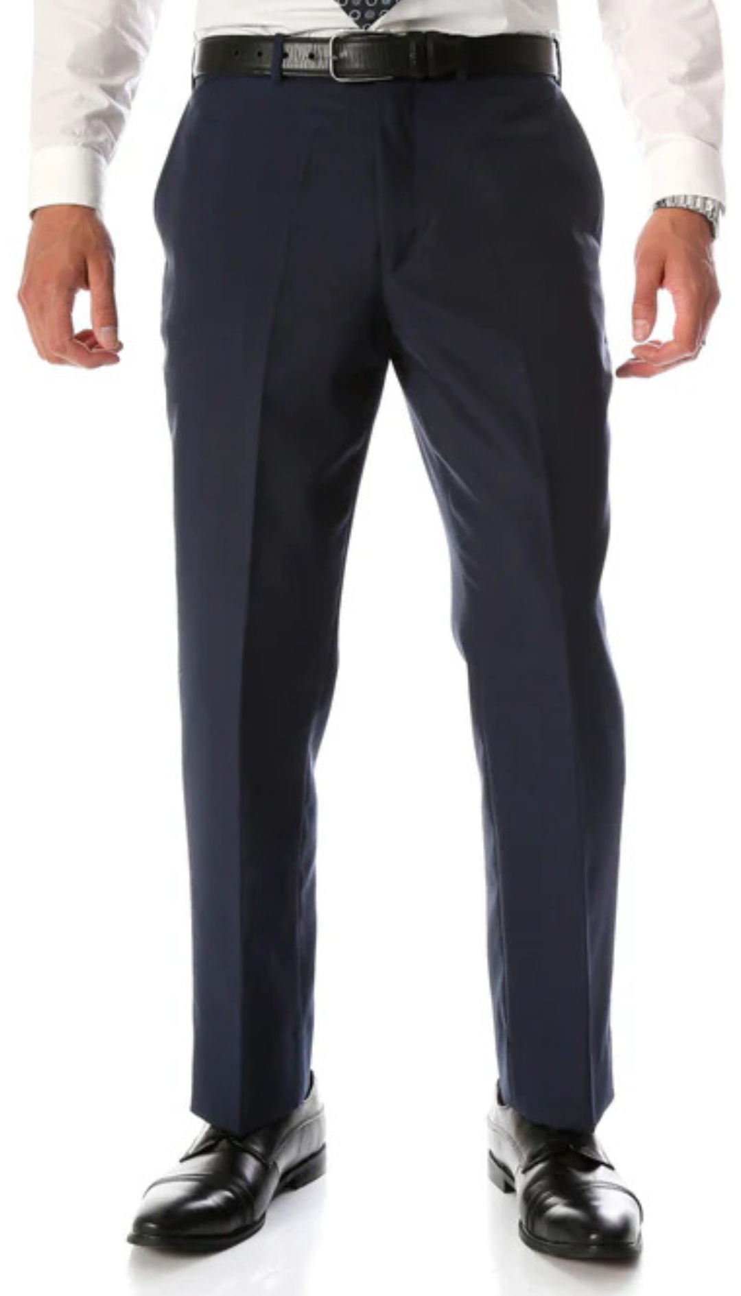 Ben Blue Wool Blend Modern Fit Traveler Pants | Mens Pant | Blue Dress Pants