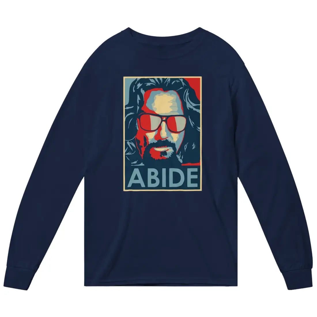 Big Lebowski Abide, Hope Style Long Sleeve Shirt-4
