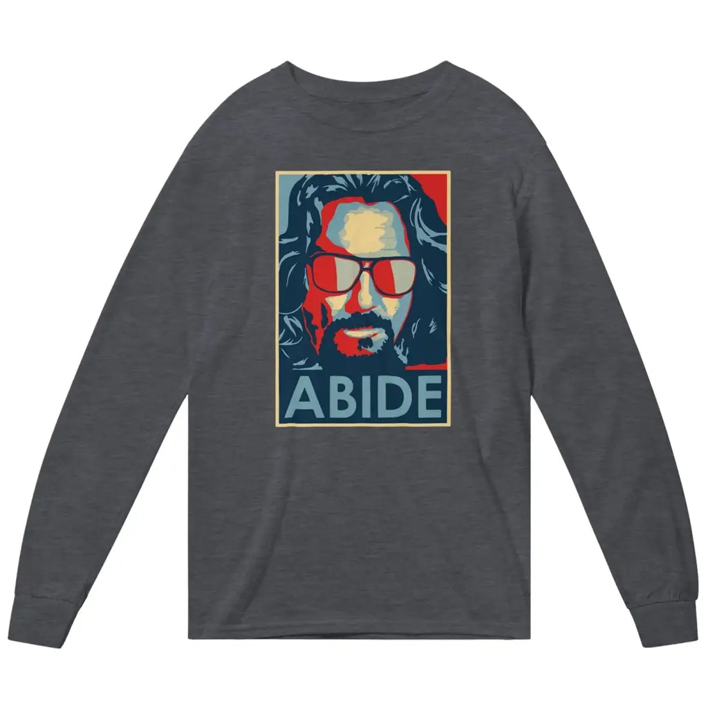 Big Lebowski Abide, Hope Style Long Sleeve Shirt-0