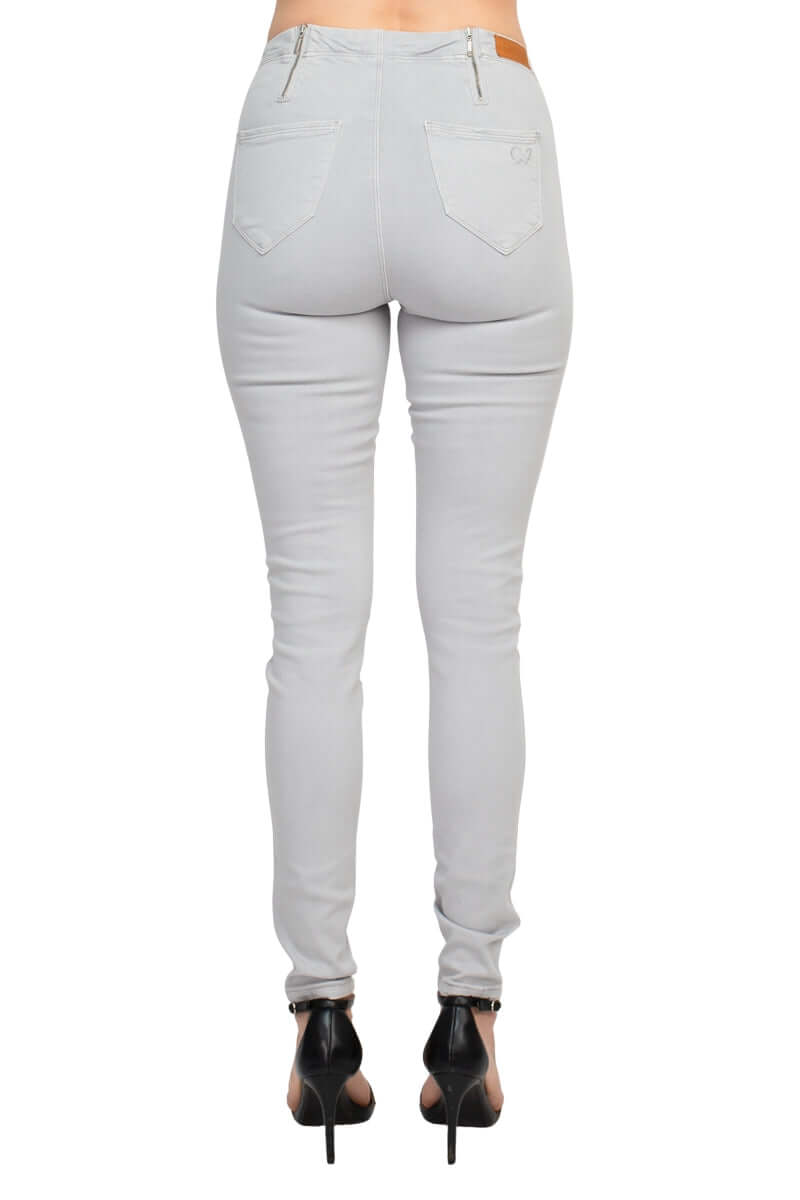 Cenia MId Waist Pockets Stretched Denim Jeans