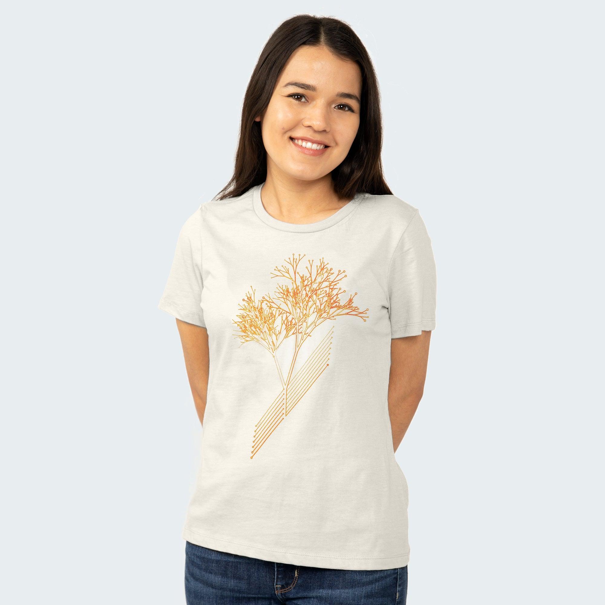 Circuit Tree Womens T-shirt-2