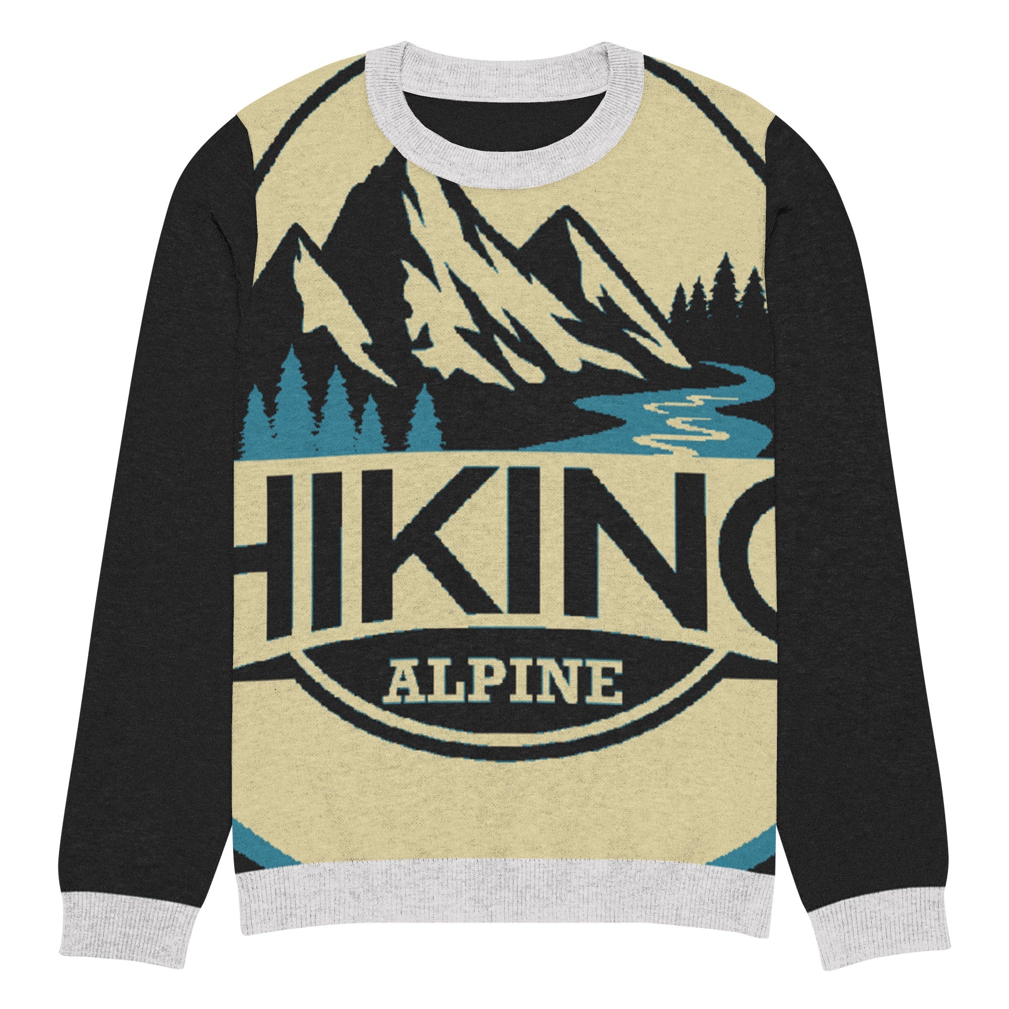 Hiking Alpine Knitted crew neck sweater-9