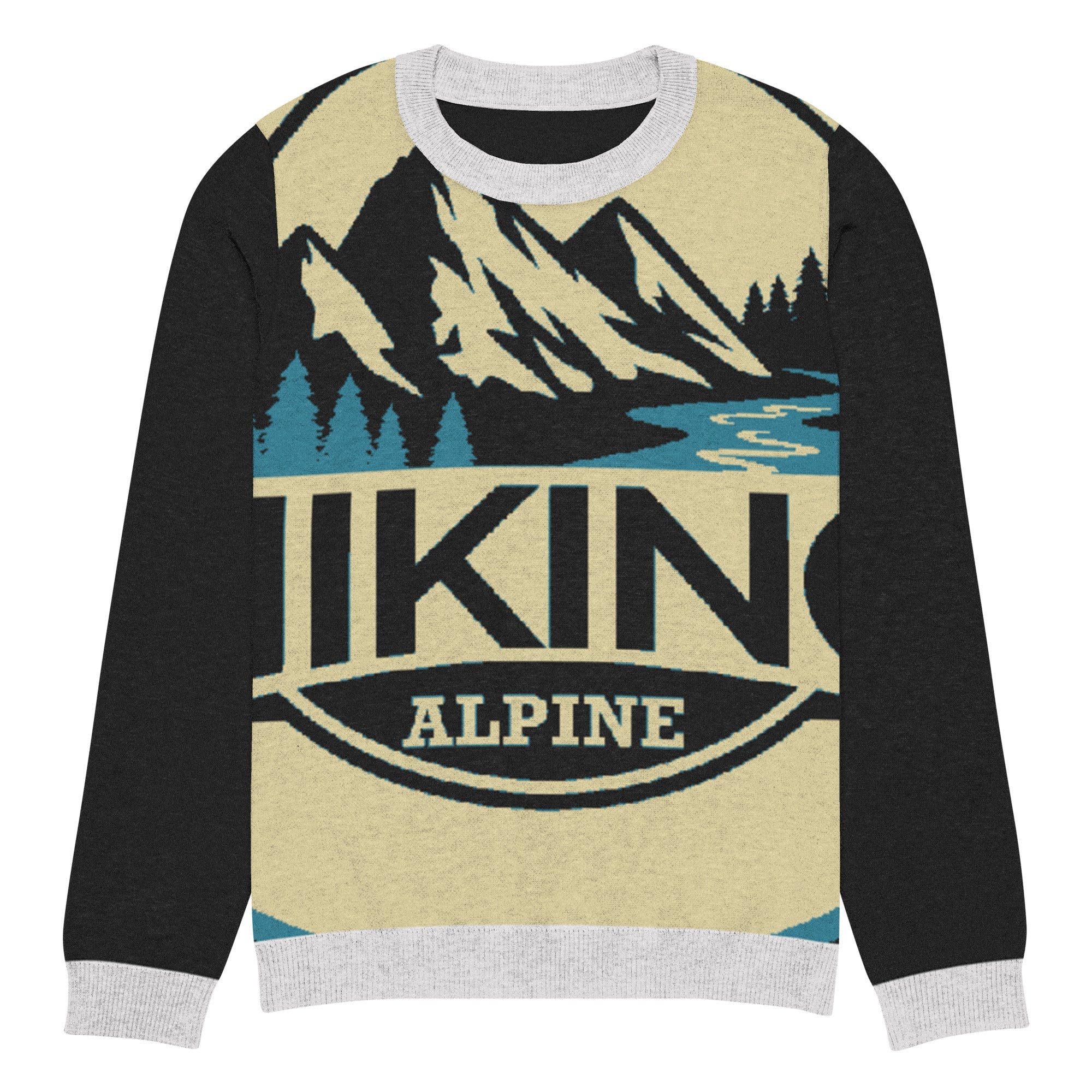 Hiking Alpine Knitted crew neck sweater-6