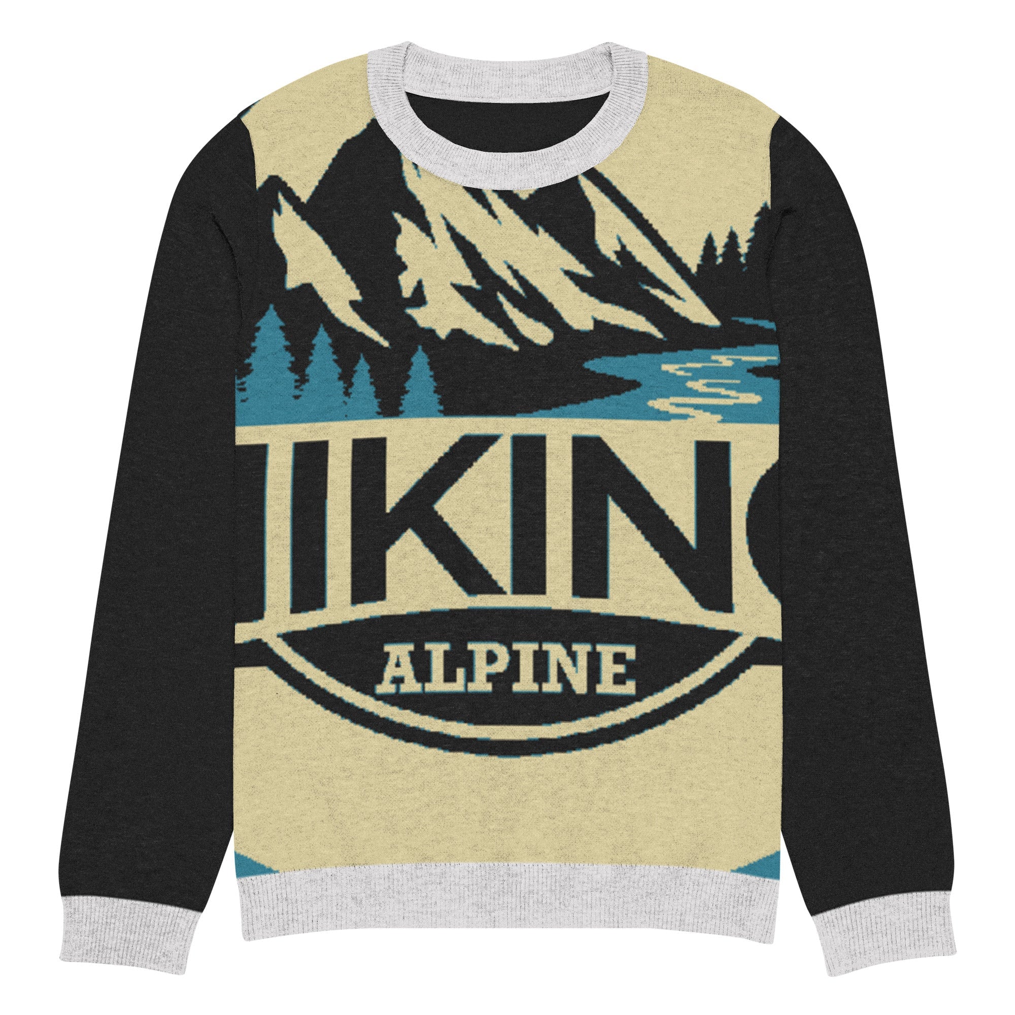 Hiking Alpine Knitted crew neck sweater-4