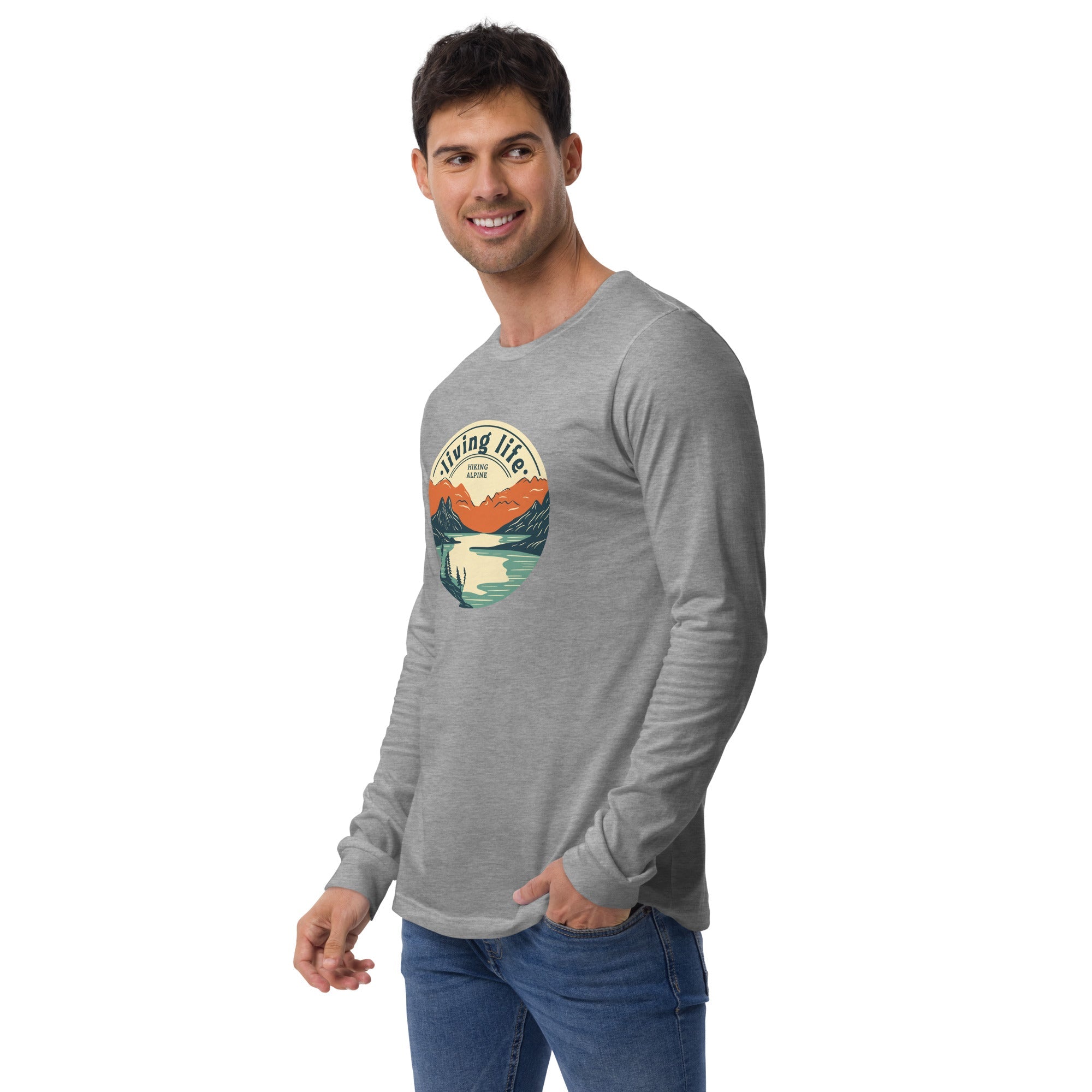 Hiking Alpine Outdoors Unisex Long Sleeve Tee-13