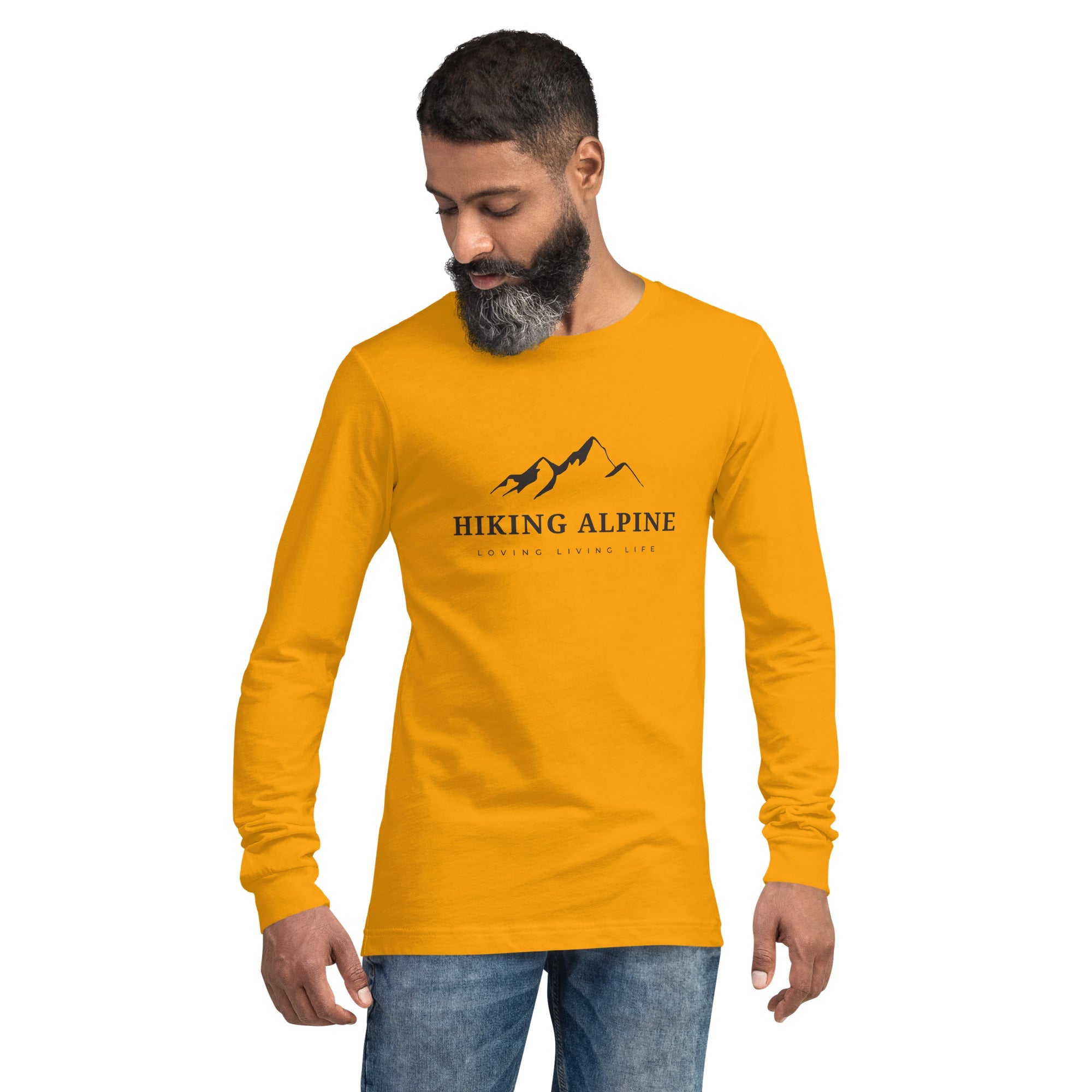 Hiking Alpine Crest Unisex Long Sleeve Tee-7