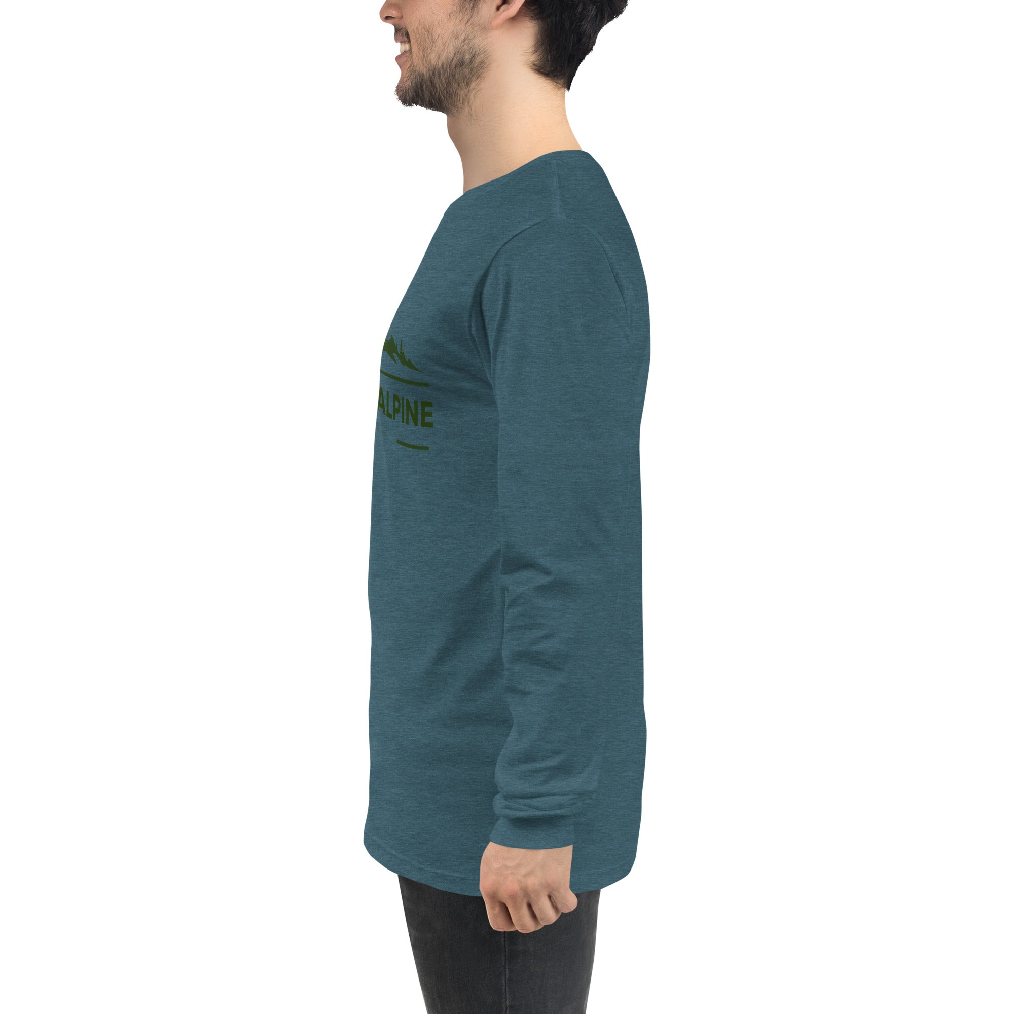 Hiking Alpine Peak Unisex Long Sleeve Tee-2