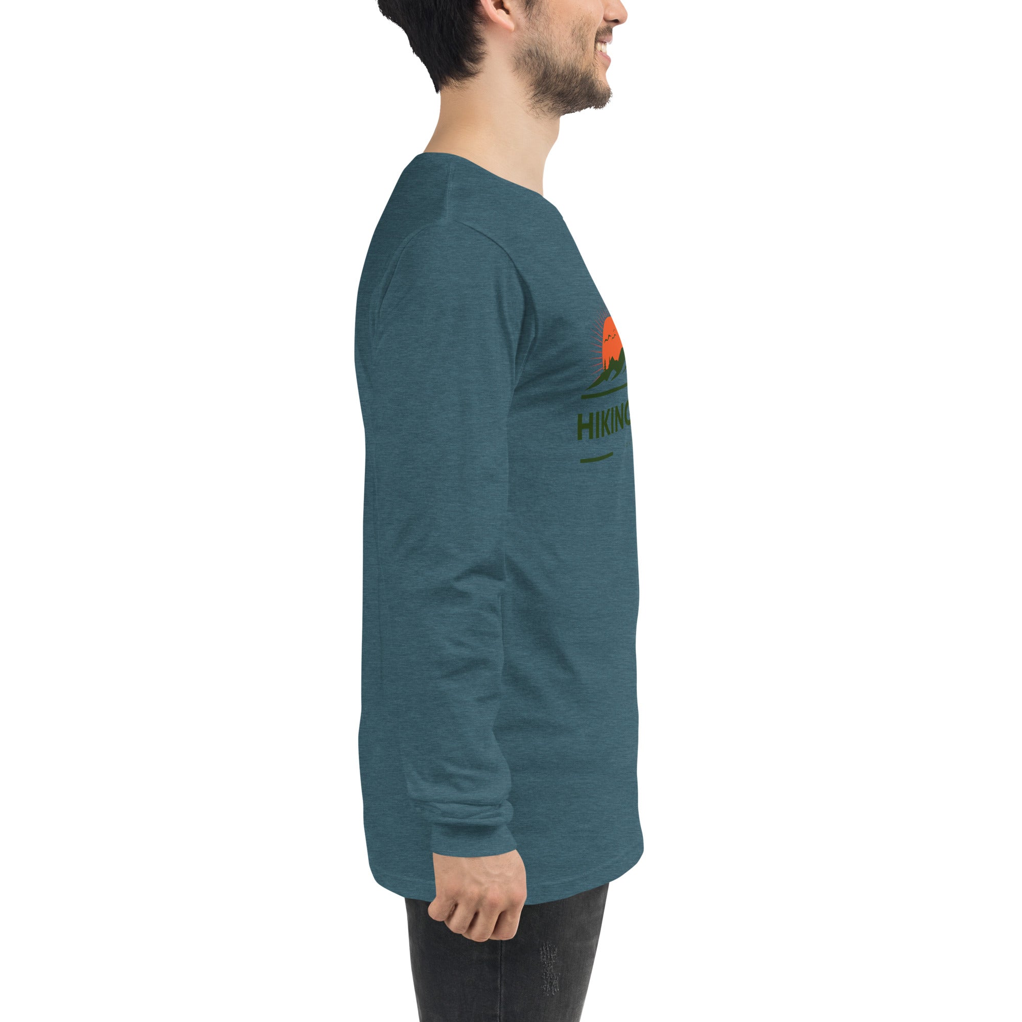Hiking Alpine Peak Unisex Long Sleeve Tee-3