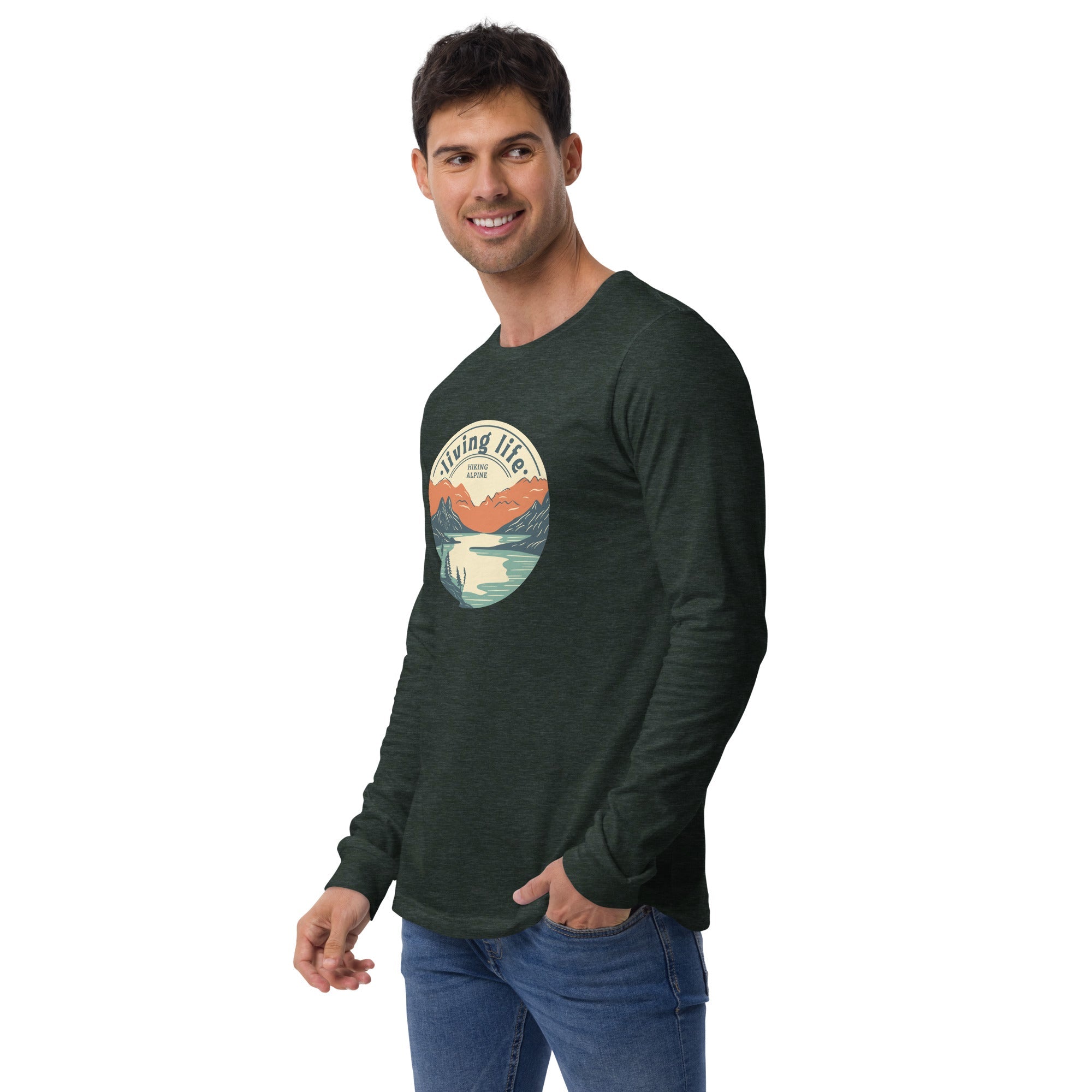 Hiking Alpine Outdoors Unisex Long Sleeve Tee-7