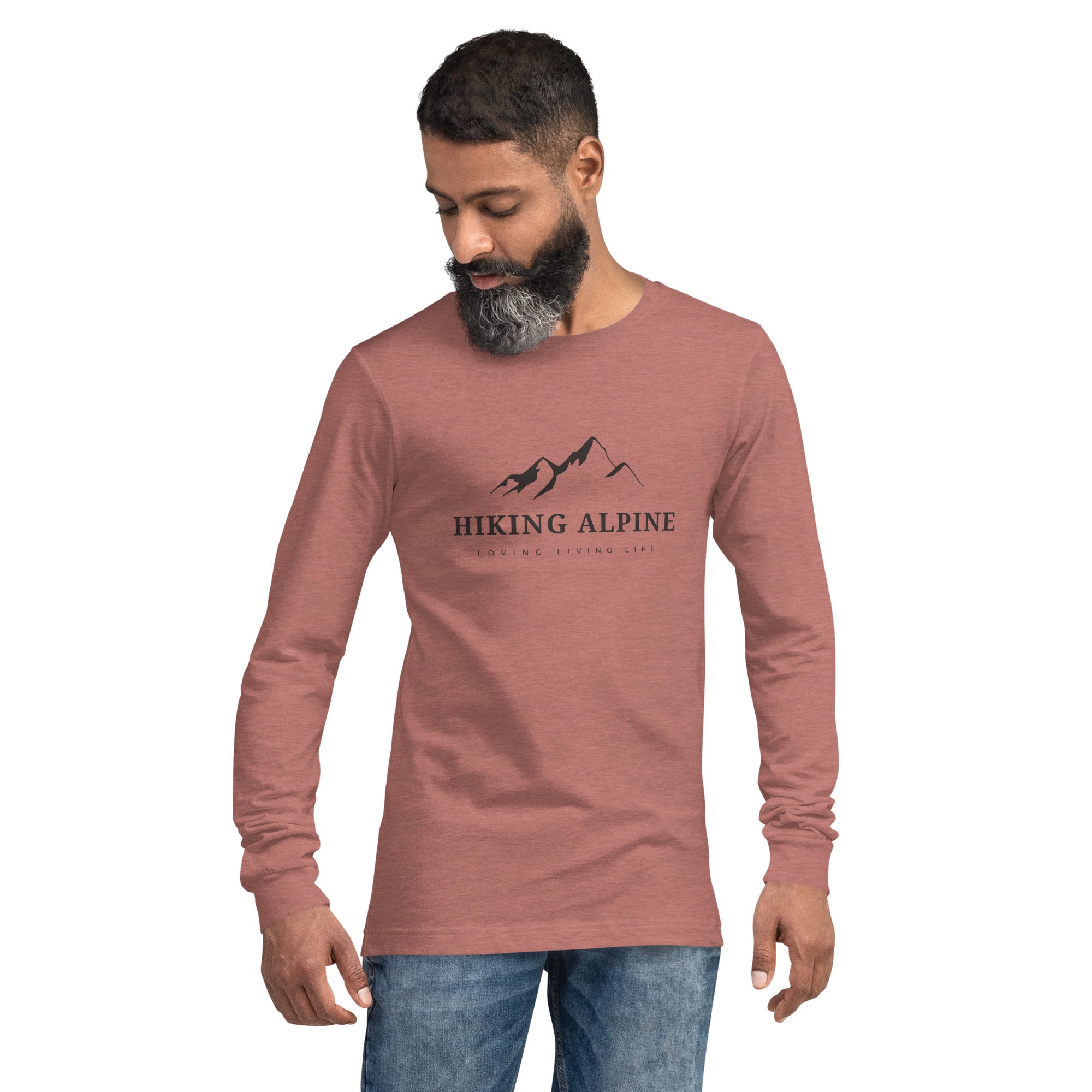 Hiking Alpine Crest Unisex Long Sleeve Tee-5