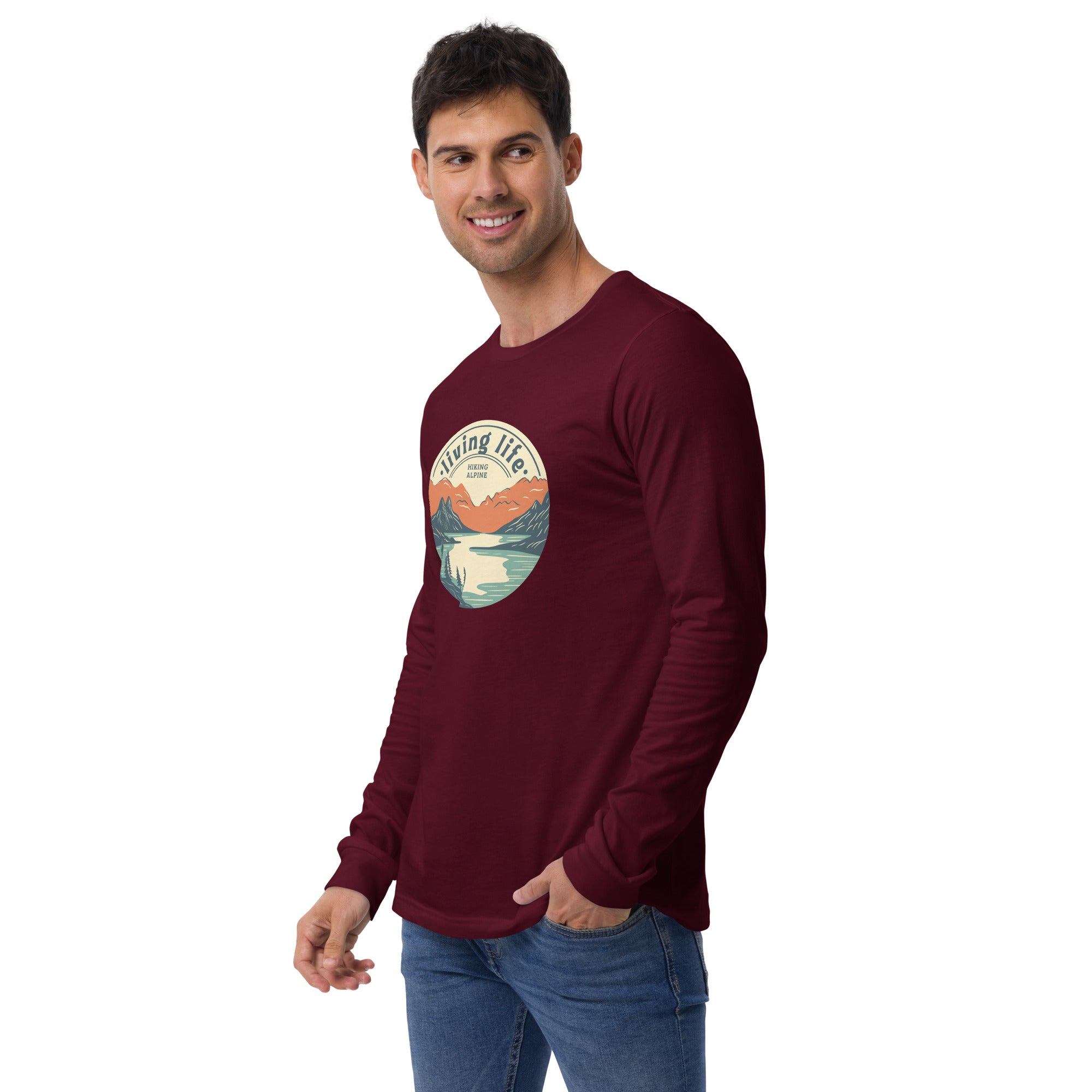 Hiking Alpine Outdoors Unisex Long Sleeve Tee-5
