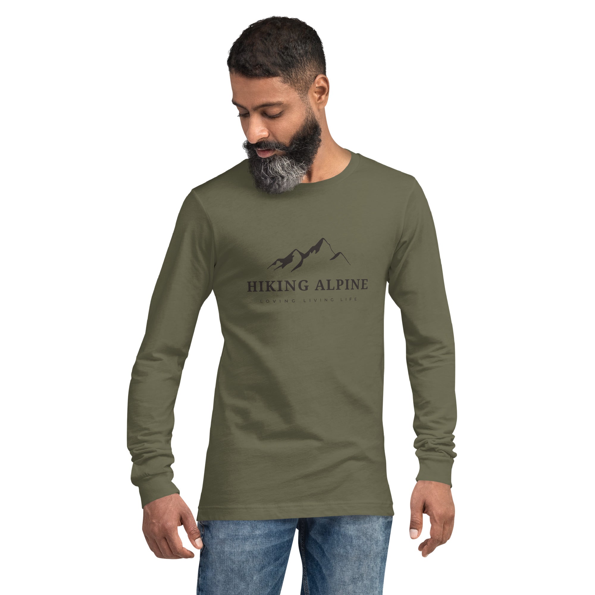 Hiking Alpine Crest Unisex Long Sleeve Tee-4