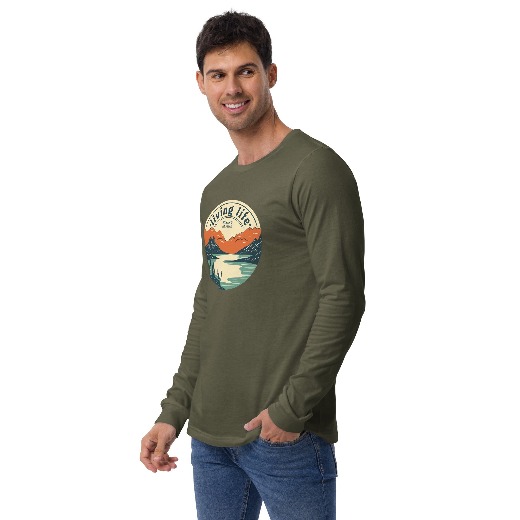 Hiking Alpine Outdoors Unisex Long Sleeve Tee-9
