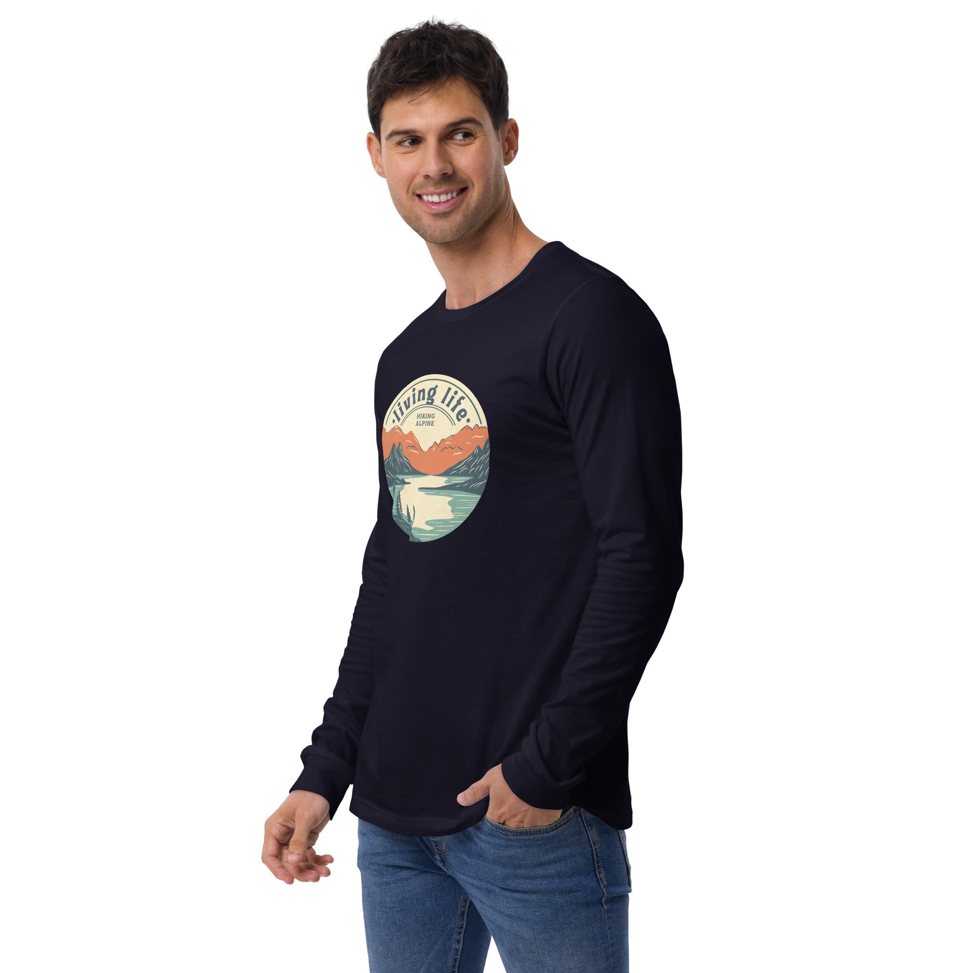 Hiking Alpine Outdoors Unisex Long Sleeve Tee-3