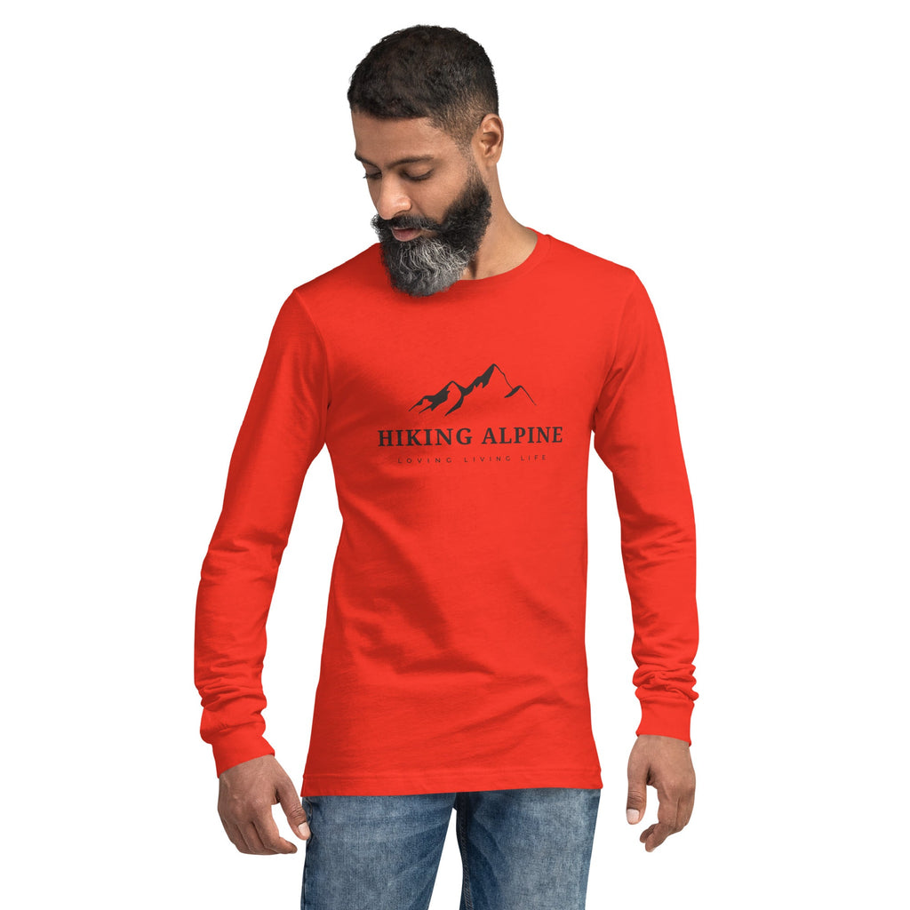 Hiking Alpine Crest Unisex Long Sleeve Tee-1