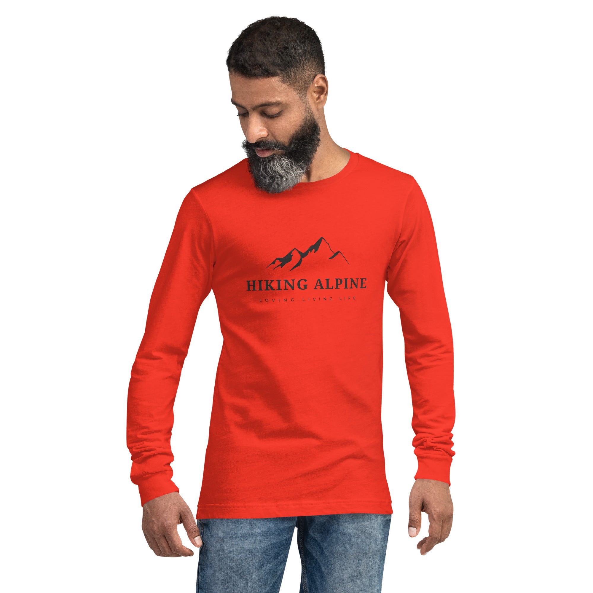 Hiking Alpine Crest Unisex Long Sleeve Tee-1