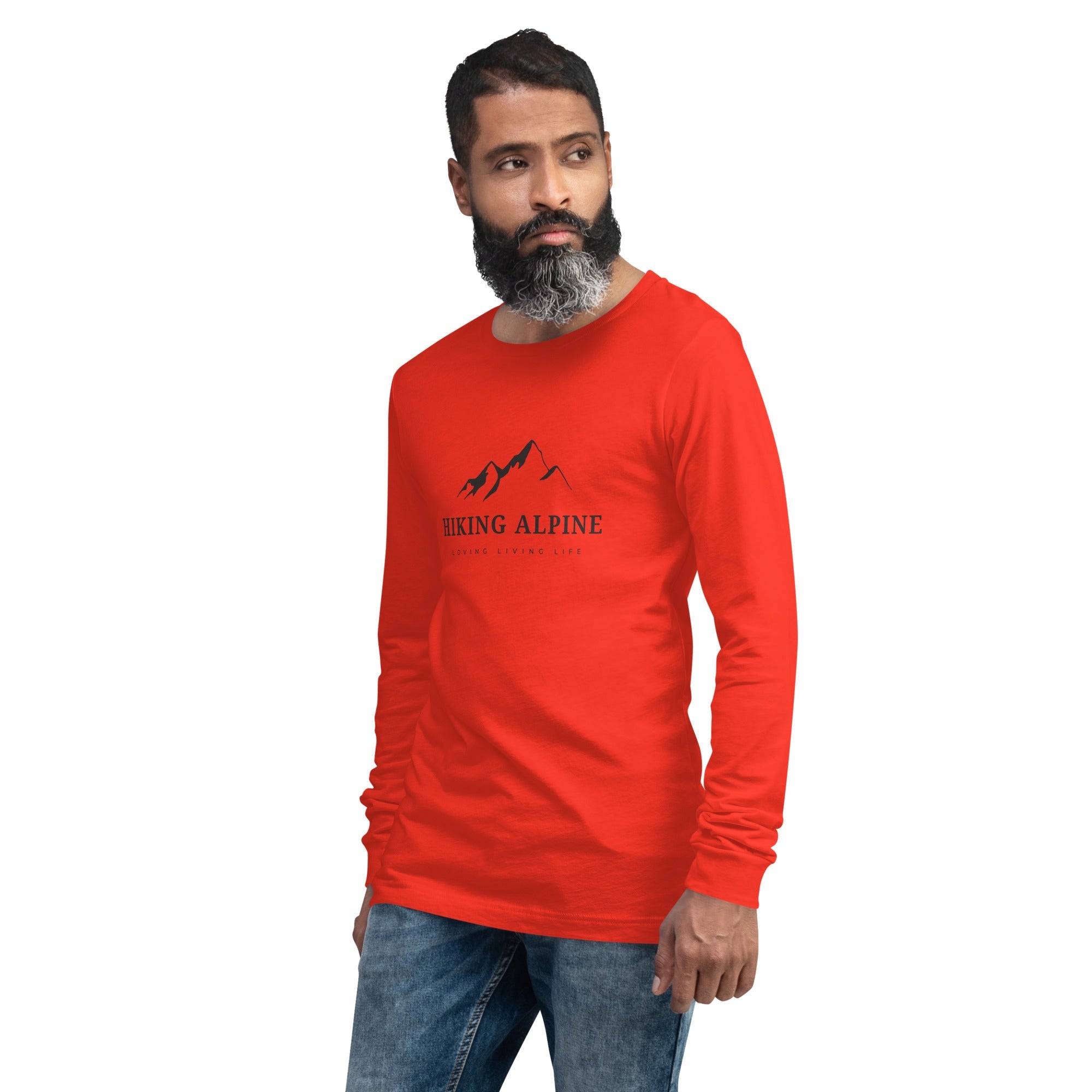Hiking Alpine Crest Unisex Long Sleeve Tee-2