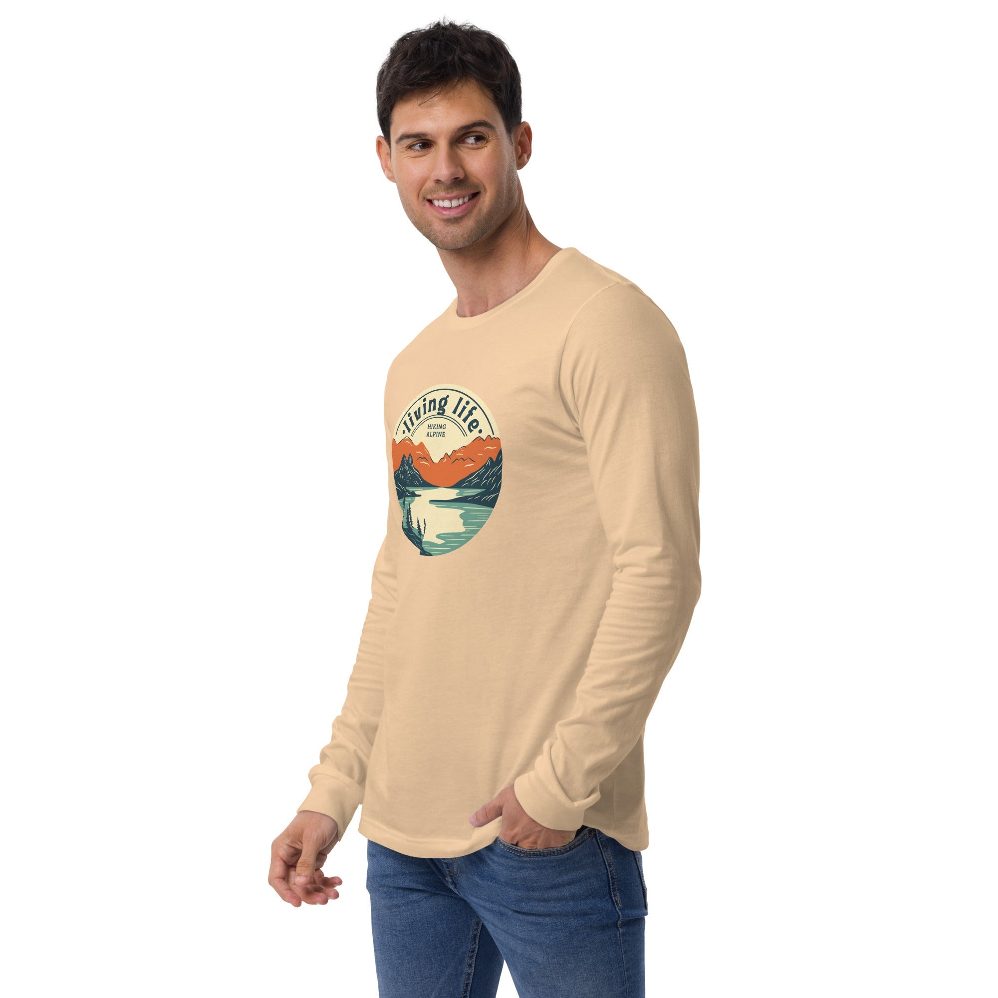 Hiking Alpine Outdoors Unisex Long Sleeve Tee-14
