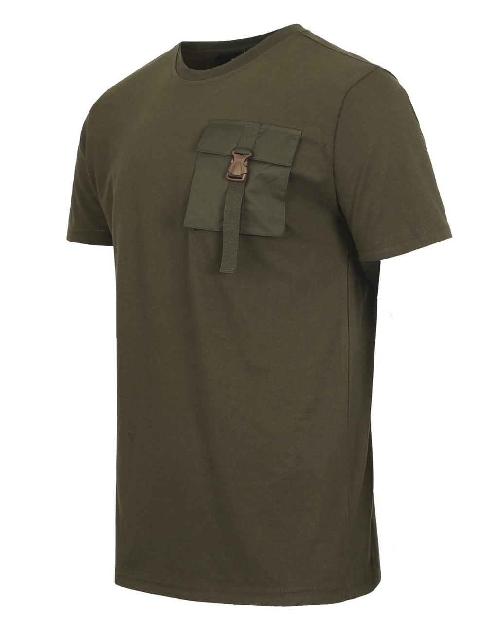 T-shirt Chest Pocket - Urban Hip Hop Streetwear Hipster -1